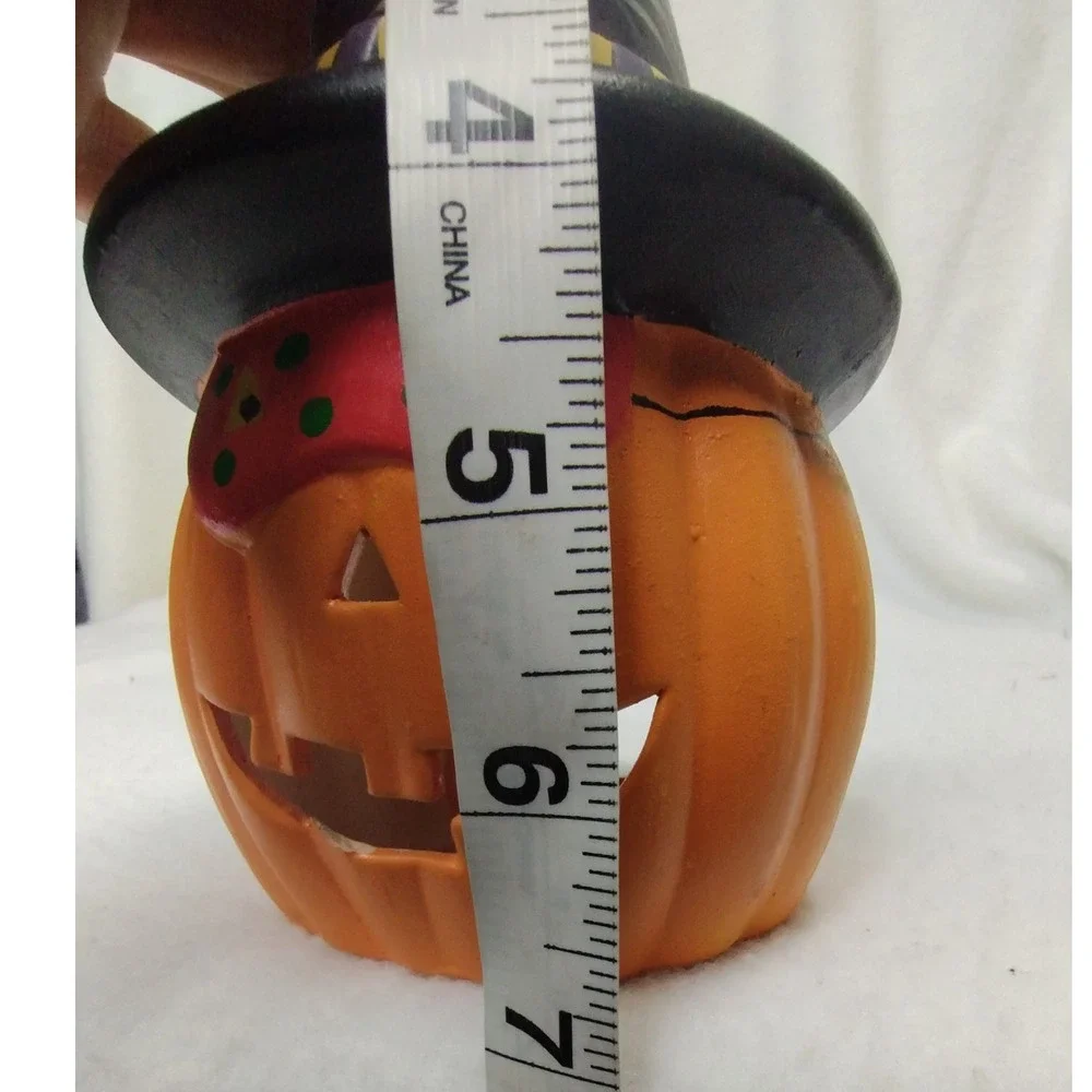 Halloween Pumpkin Witch Hat Light Up Decor‎ Spain's Inc Vintage Decoration